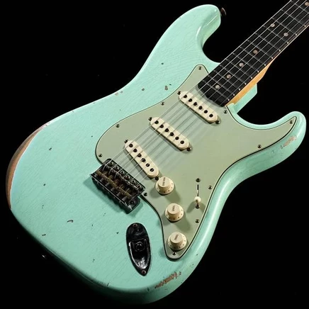 Электрогитара Fender 1960 Stratocaster Relic, Surf Green