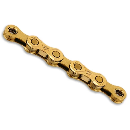 Цепь KMC e12 Ti-N Gold для электровелосипеда, золотая