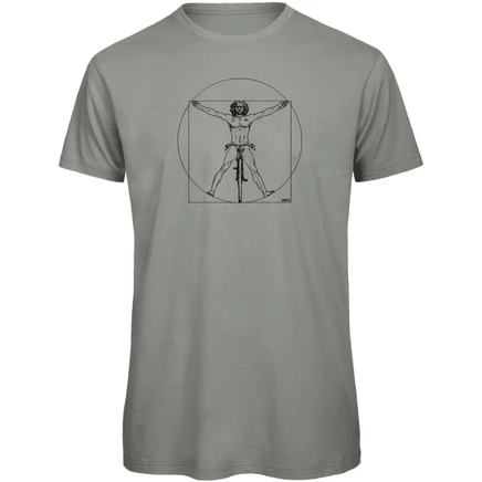 Мужская футболка RTTshirts DaVinci Bike, светло-серая
