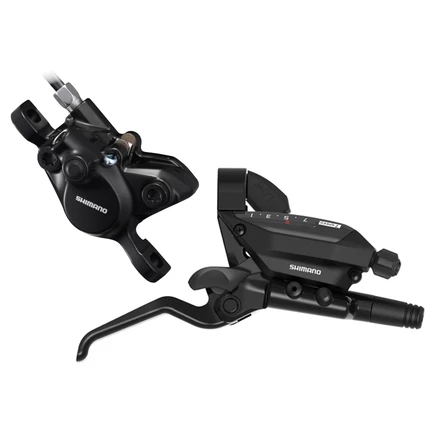 Дисковый тормоз Shimano ST-EF515 + BR-MT200 - EZ Fire Plus | Крепление на стойку | J-образный комплект | передний/правый - 7-ступенчатый (7R) черный
