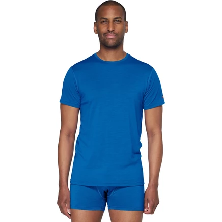 Мужская футболка devold breeze merino 150, синяя