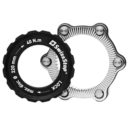 Адаптер SwissStop Centerlock на 6-болтовые диски, черный