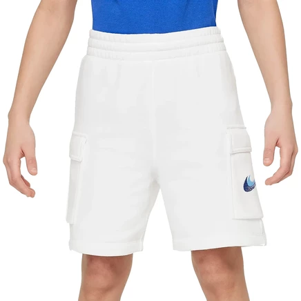 Детские флисовые шорты Nike Standard Issue, белые