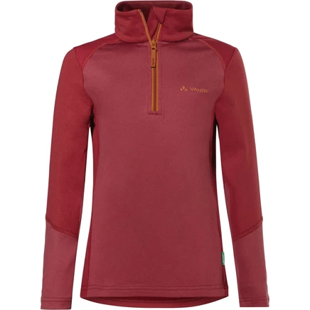 Детская флисовая кофта Vaude Livigno Halfzip, красная