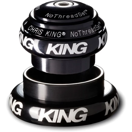 Зауженная гарнитура Chris King NoThreadSet Grip Lock - EC34/28.6 | EC44/40 - Классический логотип - разные цвета: черный, серый, красный, синий, фиолетовый, оранжевый, золотой, серебряный, бирюзовый