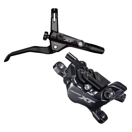 Гидравлический дисковый тормоз Shimano Deore XT BL-T8100 + BR-M8120 для эндуро / трейла - I-Spec II - J-Комплект - Комплект RW черный