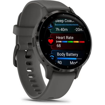 Умные GPS-часы Garmin Venu 3S - черный кунжутный / темно-серый