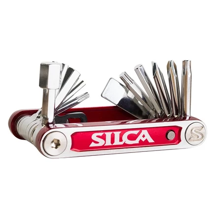 Мультитул Silca Italian Army Knife Tredici, красно-серебристый