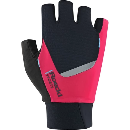 Женские велоперчатки Roeckl Sports Diamante 2, черно-розовые