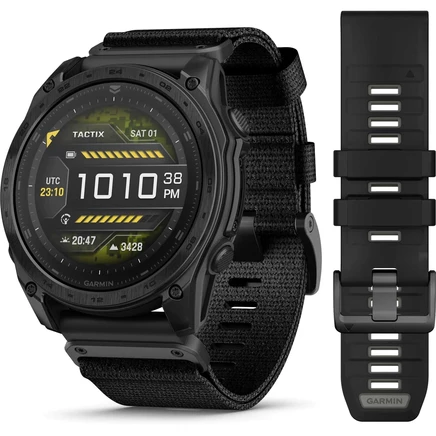 Умные GPS-часы Garmin tactix 8 AMOLED Edition - 51 мм - Черные / Углеродно-серые с дополнением Titanium black