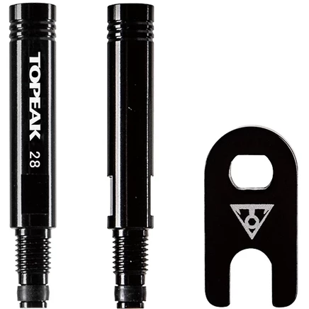 Удлинители ниппеля Topeak Presta 28 мм, 2 шт., черные
