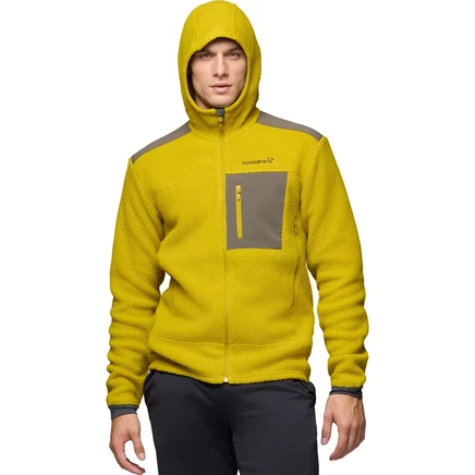 Мужская флиска Norrona trollveggen Warm3, желтая