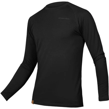 Мужской базовый слой с длинным рукавом Endura BaaBaa Blend - черный black