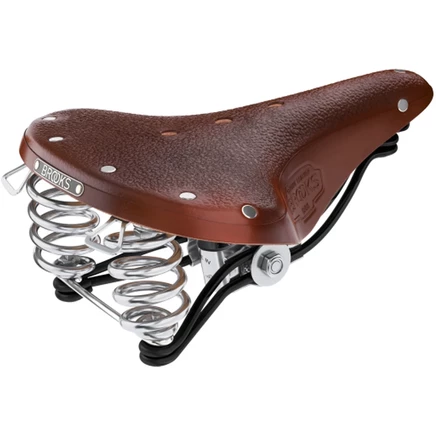 Кожаное седло Brooks B66 Bend - коричневое brown