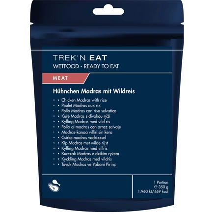 Готовое блюдо Trek N Eat Chicken Madras с рисом, 350 г