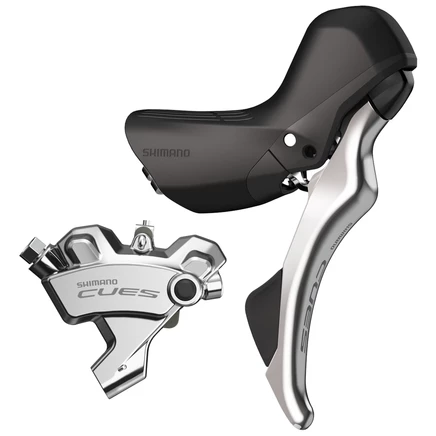 Тормозной набор Shimano CUES ST-U6030/BR-U6030, серебристый
