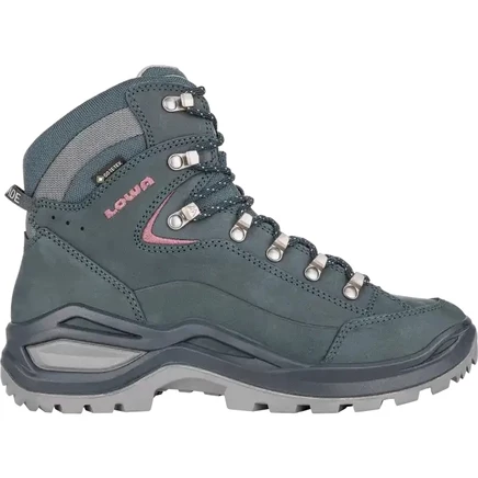 Женские походные ботинки LOWA Renegade Evo GTX Mid - steelblue/old rose blue