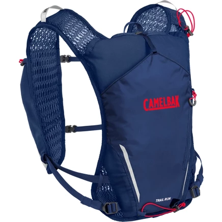 Жилет CamelBak Trail Run 7 л с 2×500 мл флягами, темно-синий
