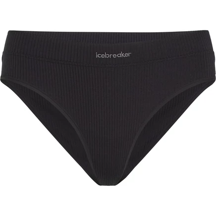 Женские хипстеры Icebreaker Merino Rib Lotus - Черный black