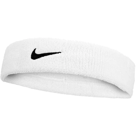 Классическая повязка на голову Nike Swoosh - белый/черный 101 белый
