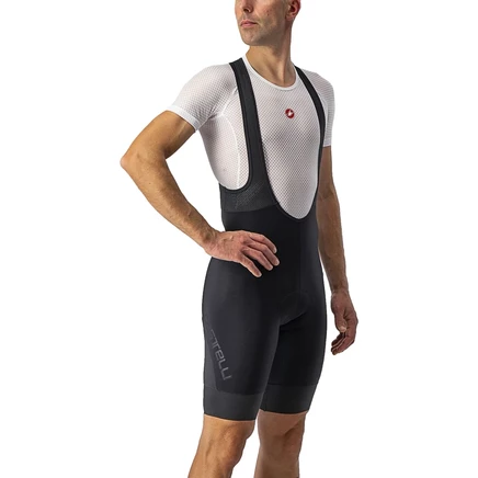 Мужские вело шорты с лямками Castelli Tutto Nano, Nano Flex 3G, черные