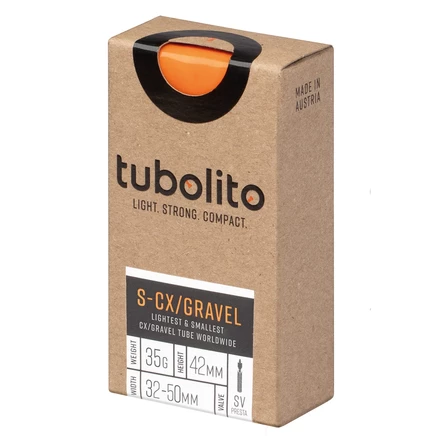 Камера Tubolito S-Tubo CX/Gravel 27,5/28″ 32–50 мм, оранжевая