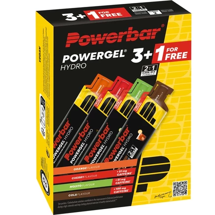 Энергетический гель PowerBar PowerGel Hydro 4×67 мл ассорти
