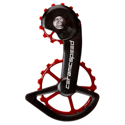 Система шкивов переключения передач OSPW CeramicSpeed - Подшипники с покрытием | для Shimano Dura Ace/Ultegra (R9100/R8000) - красный