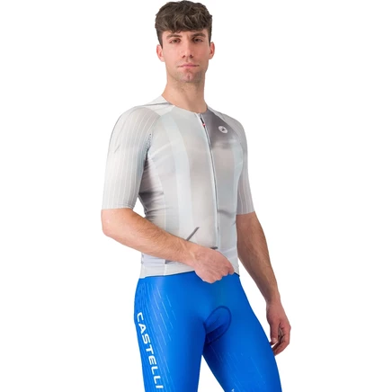 Мужская велофутболка Castelli Aero Race 8S, серая