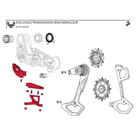 Комплект крышек Sram XX SL для переключателя, черный