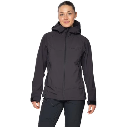 Женская куртка Bergans Vaagaa Softshell с капюшоном - черный black