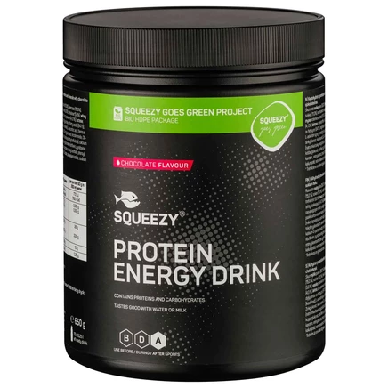 Порошок Squeezy Protein Energy Drink, 650 г, шоколадный