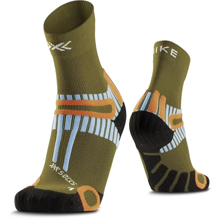 Унисекс носки X-Socks Hike Perform укороченные, оливковые