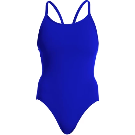 Женский цельный купальник Funkita Diamond Back Eco - Still Speed blue