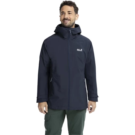 Мужская 3-в-1 куртка Jack Wolfskin Litestride, темно-синяя