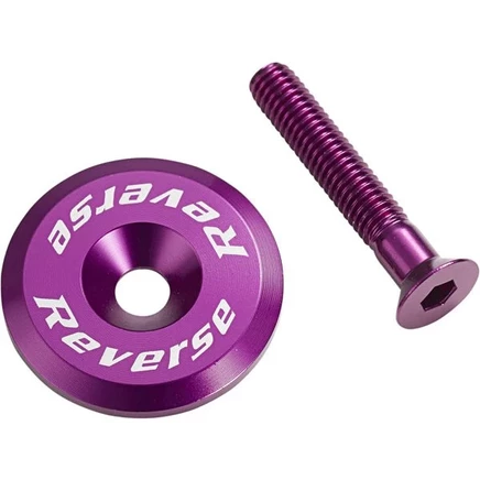 Крышка рулевой колонки Reverse Components с винтом, фиолетовая