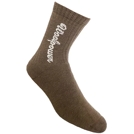 Носки Woolpower Classic LOGO 400, оливково-зеленые