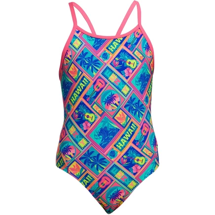 Детский слитный купальник FUNKITA Diamond Back Eco, многоцветный