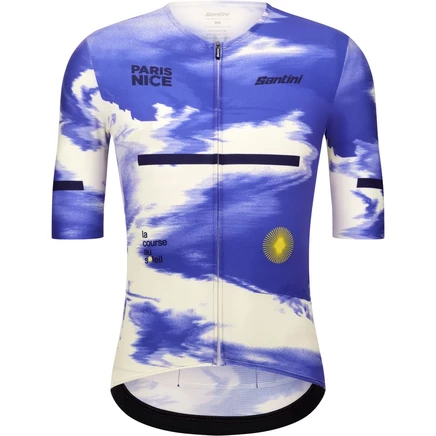 Мужская велофутболка Santini Paris-Nice, синяя