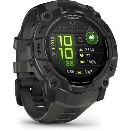 Умные GPS-часы Garmin Instinct 3 AMOLED - 50 мм - Черные /угольно-черный
