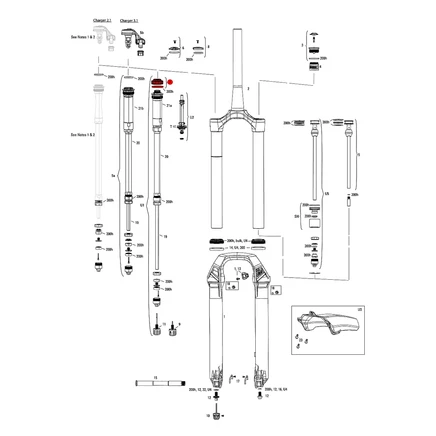 Комплект ручек RockShox Charger 3.1 RC2
