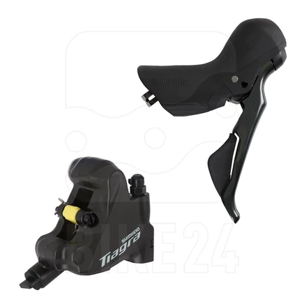 Комплект гидравлических дисковых тормозов Shimano Tiagra ST-4720/BR-4770, черный