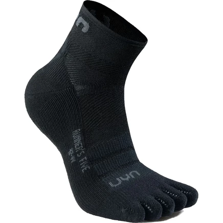 Женские носки UYN Runner's Five с глубоким вырезом - черные