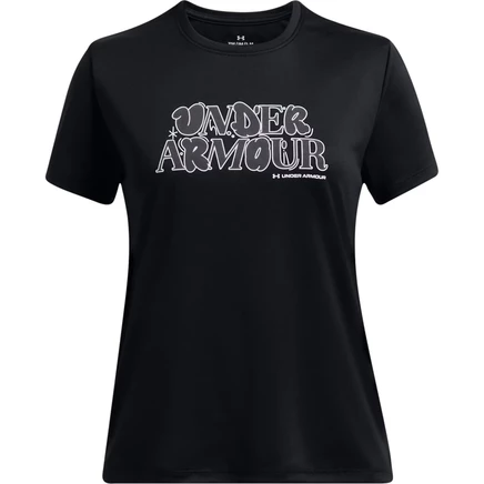 Футболка для девочек Under Armour UA Tech Wordmark, черная