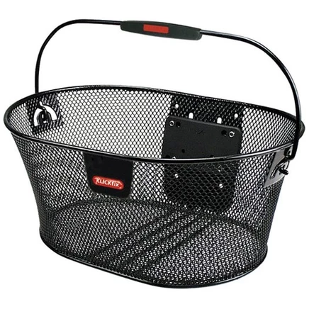 Передняя корзина для велосипеда KlickFix Oval 16 л, черная