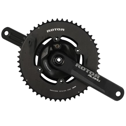 Шатуны Rotor ALDHU24 с измерителем мощности 52/36, черные