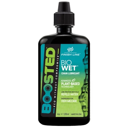 Масло для цепи Finish Line BOOSTED Bio Wet, 120 мл