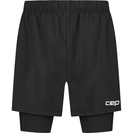 Мужские шорты CEP Core Run 2в1 - черный black