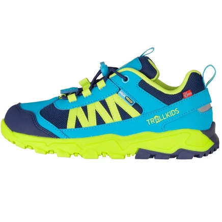 Детские треккинговые кроссовки Trollkids Tronfjell Hiker Low, сине-бирюзовые