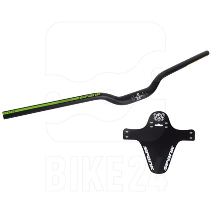 Руль для MTB Spank Spoon 800, черно-зеленый